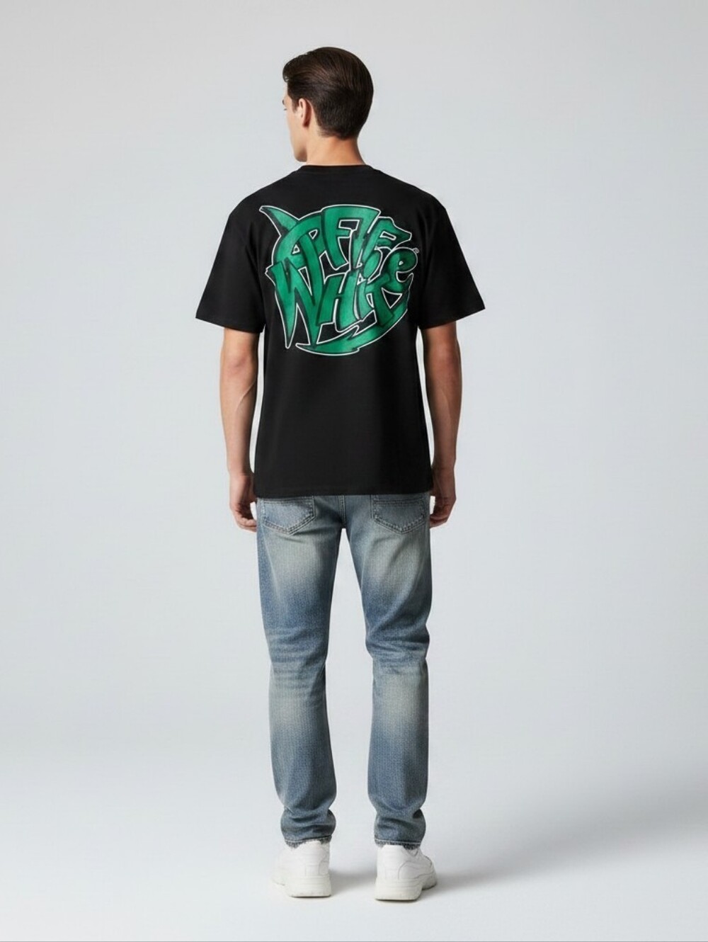 Off White Skate Fit Graffiti Short Sleeve Tee Shirt, NWT, Large